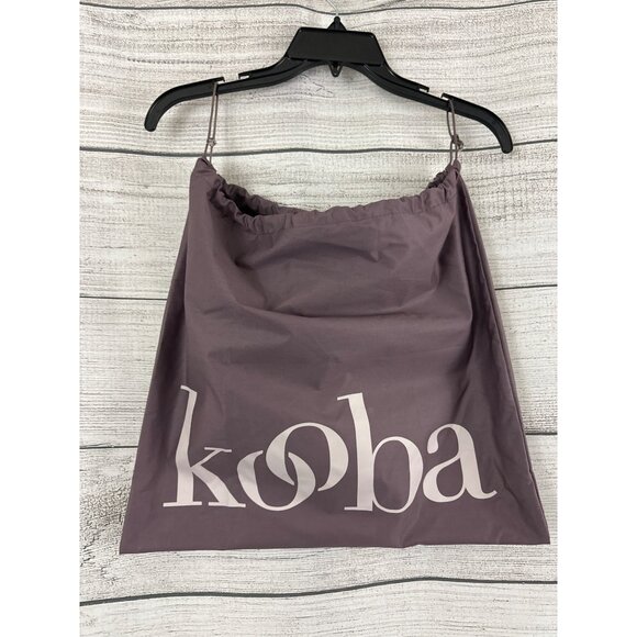 Kooba Black Leather Shoulder Bag With Adjustable Strap & Magnetic Closure - Picture 9 of 11